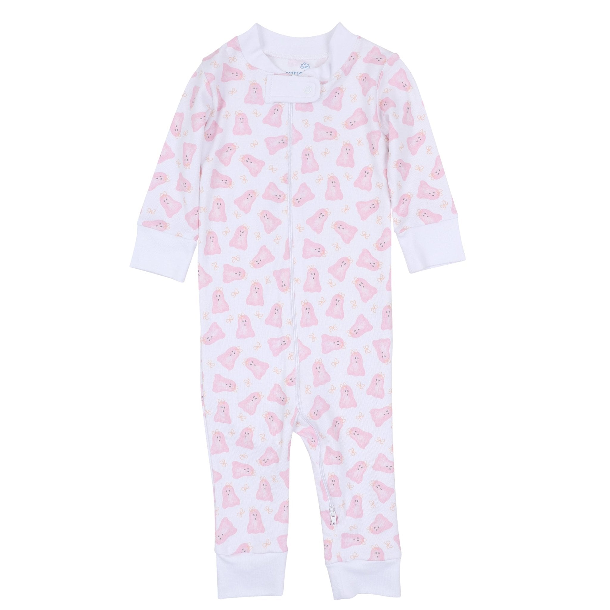 Magnolia Baby_Baby Boo Zip Pajamas - Pink_1