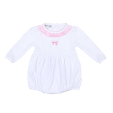  Baby Bows Embroidered Long Sleeve Bubble - Magnolia BabyBubble