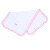 Baby Bows Embroidered Ruffle Burp Cloth - Magnolia BabyBurp Cloth