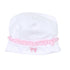 Baby Bows Embroidered Ruffle Hat - Magnolia BabyHat