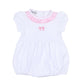 Baby Bows Embroidered Short Sleeve Bubble - Magnolia BabyBubble
