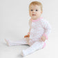 Baby Bows Print Ruffle Footie - Magnolia BabyFootie