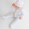 Baby Bows Print Ruffle Footie - Magnolia BabyFootie