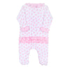 Baby Bows Print Ruffle Footie - Magnolia BabyFootie