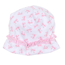  Baby Bows Print Ruffle Hat - Magnolia BabyHat