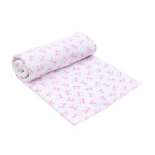  Baby Bows Print Swaddle Blanket - Magnolia BabySwaddle Blanket