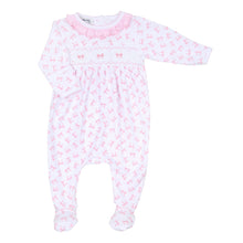  Baby Bows Smocked Footie - Magnolia BabyFootie