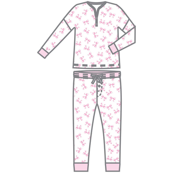 Baby Bows Women's 2pc Set Pajamas - Magnolia Baby2pc Set Pajamas