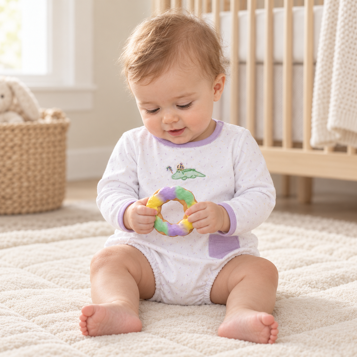 King Cake Teether & Bath Toy