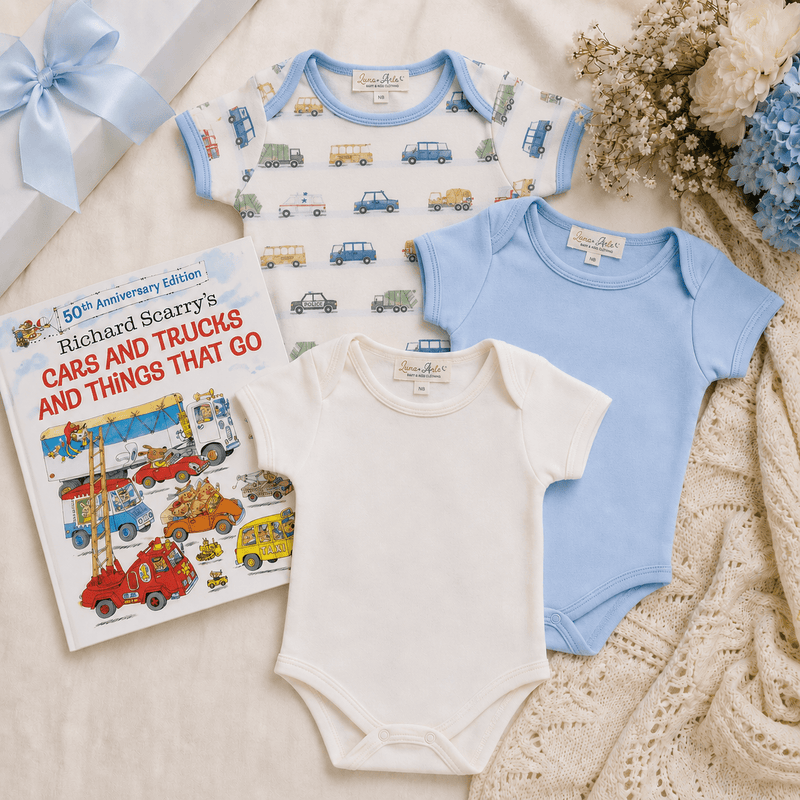 Baby Boy Bodysuit Gift Set - On the Go!