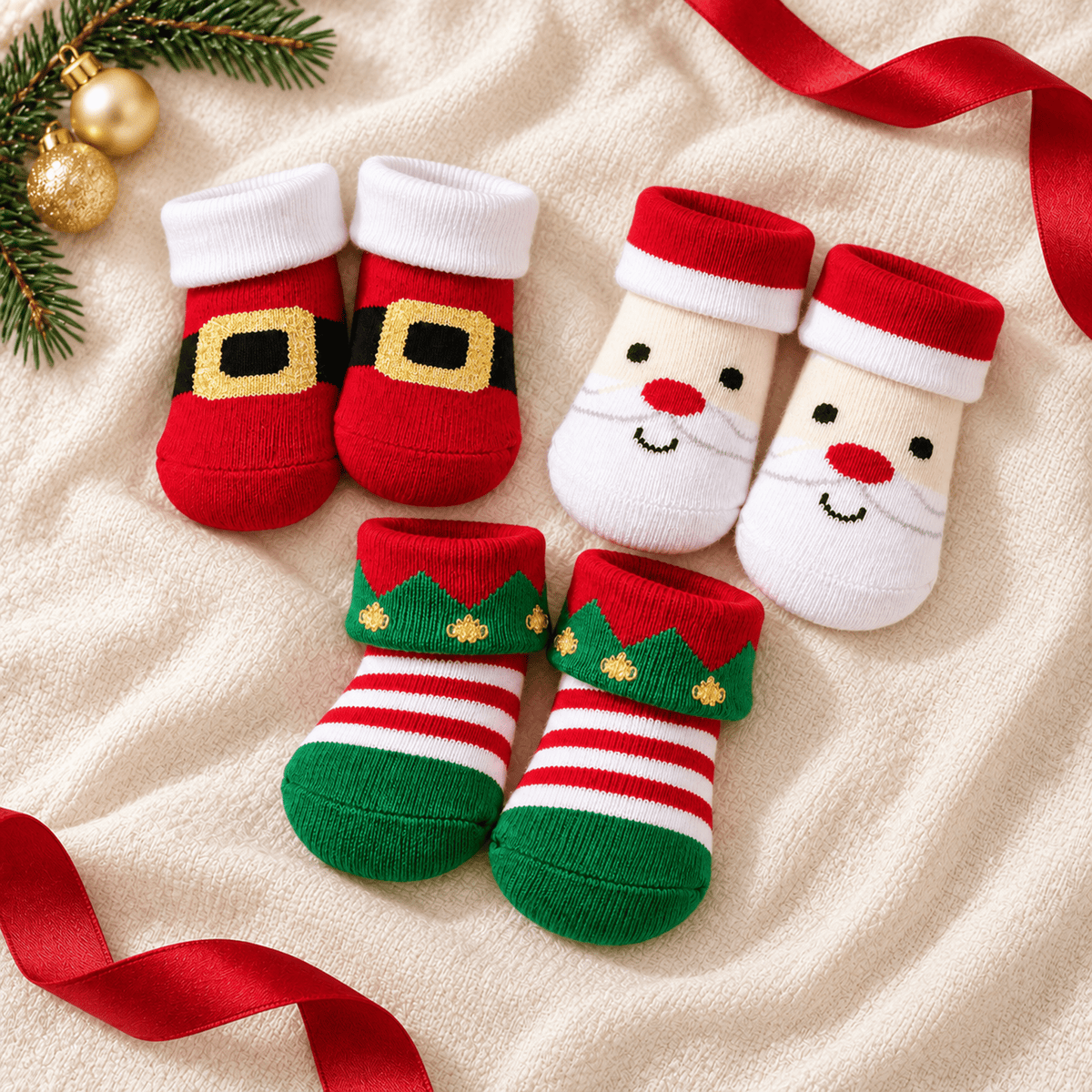 BabyVision_Baby Boy Christmas Socks - Set of 3_1