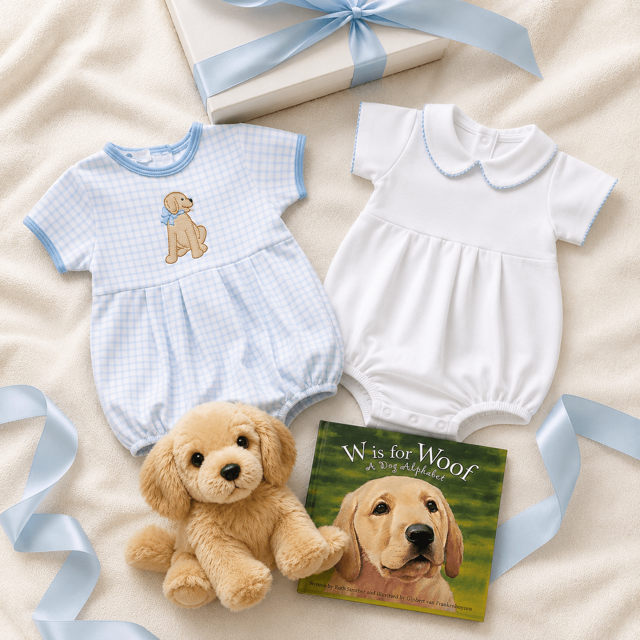Baby Boy Dog Lover Gift Set - Magnolia BabyBubble Gift Set