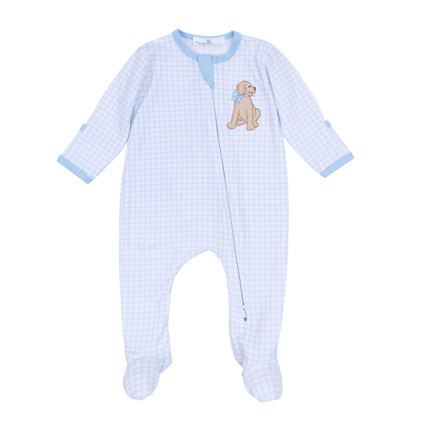Baby Boy Dog's First Baby Footie Gift Set - Magnolia BabyFootie Gift Set