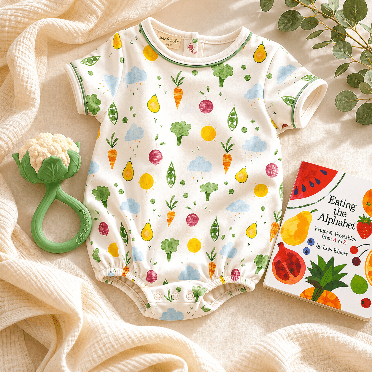 Baby Boy Eat Your Veggies Bubble Gift Set - Magnolia BabyBubble Gift Set