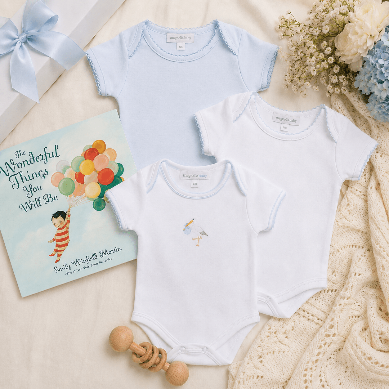 Baby Boy Essential Bodysuit Gift Set - Magnolia BabyBaby Gift Set