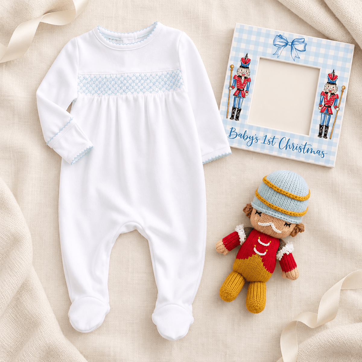Magnolia Baby_Baby Boy First Christmas Footie Gift Set - Baby Nutcracker_1