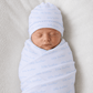 Baby Boy Little Brother Swaddle Set - Magnolia BabySwaddle Gift Set