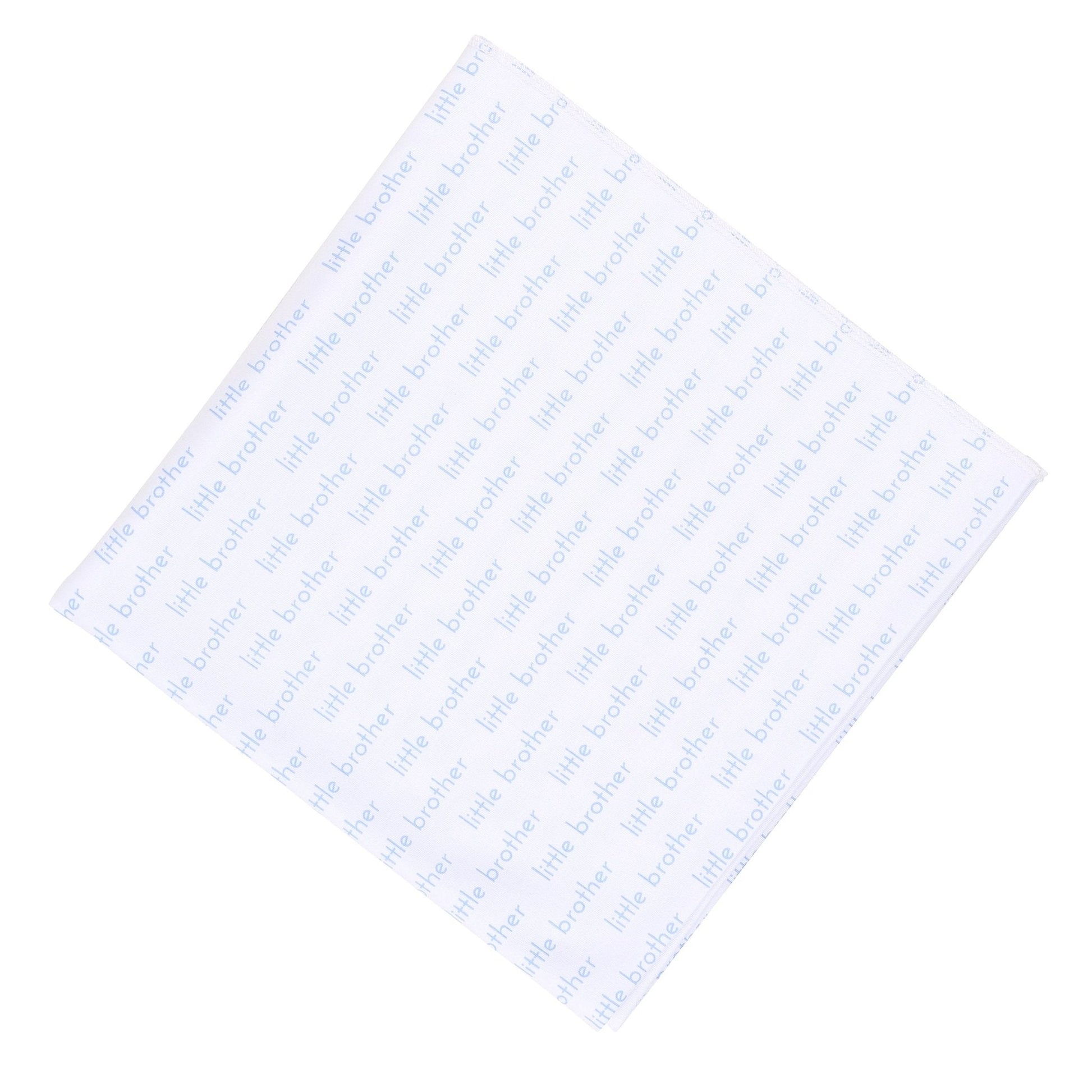 Baby Boy Little Brother Swaddle Set - Magnolia BabySwaddle Gift Set