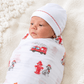Magnolia Baby_Baby Boy Swaddle Set - Firehouse Dalmation_1