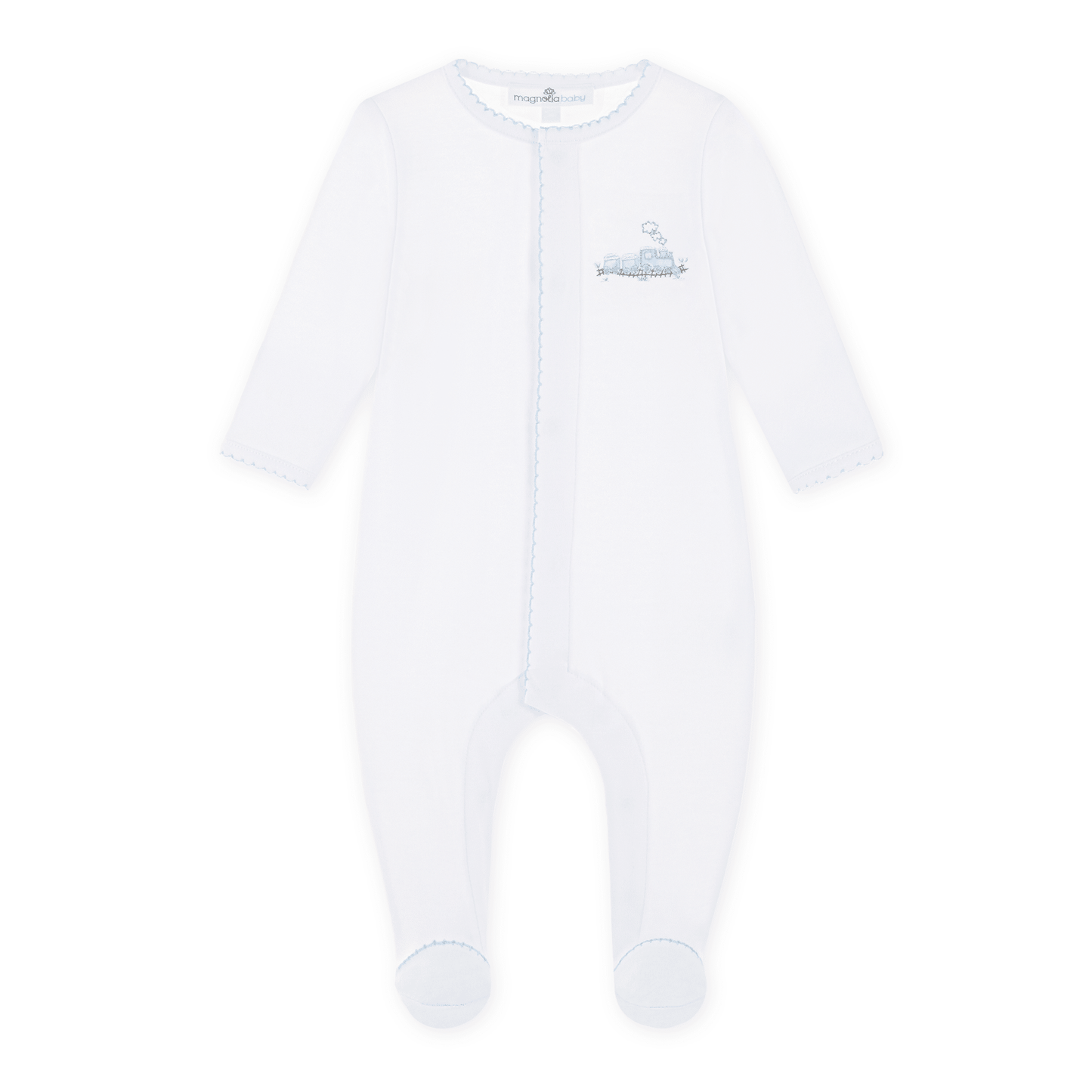 Baby Boy Take Me Home Set - Embroidered Choo Choo Train - Magnolia BabyBaby Gift Set