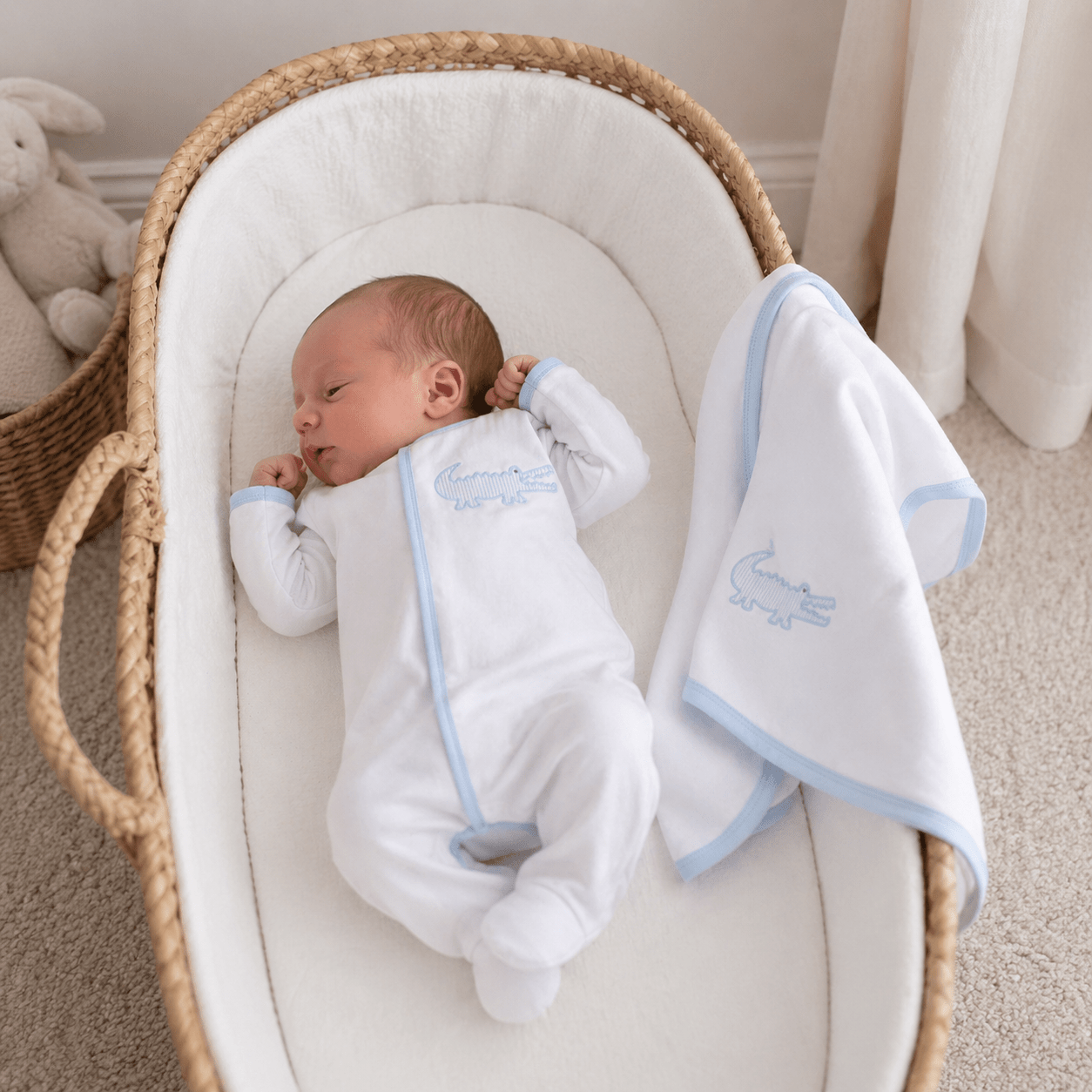 Baby Boy Take Me Home Set - Gator Applique - Magnolia BabyBaby Gift Set
