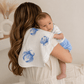 Little Hometown_Baby Burp Cloth and Bib (2 in 1) - Blue Crab_1