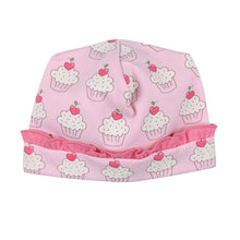  Baby Cakes Printed Ruffle Hat - Magnolia BabyHat