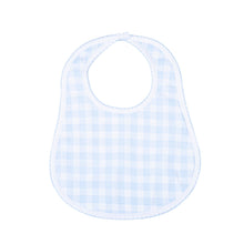  Baby Checks Bib - Blue - Magnolia BabyBib