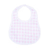 Baby Checks Bib - Pink - Magnolia BabyBib