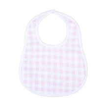  Baby Checks Bib - Pink - Magnolia BabyBib