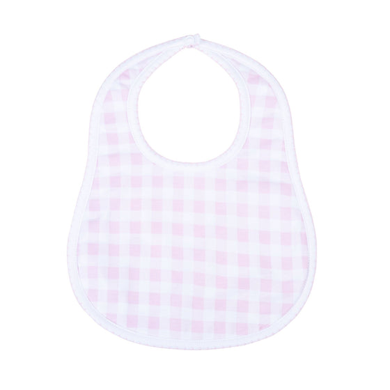 Baby Checks Bib - Pink - Magnolia BabyBib