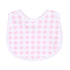 Baby Checks Bib - Pink - Magnolia BabyBib