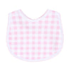 Baby Checks Bib - Pink - Magnolia BabyBib