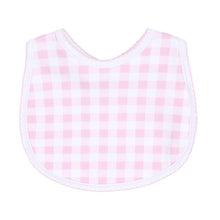  Baby Checks Bib - Pink - Magnolia BabyBib