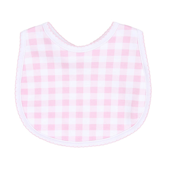Baby Checks Bib - Pink - Magnolia BabyBib