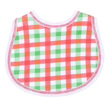  Baby Checks Bib - Red - Magnolia BabyBib