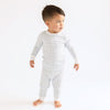 Baby Checks Blue Big Kid Long Pajamas - Magnolia BabyLong Pajamas