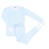Baby Checks Blue Infant/Toddler Long Pajamas - Magnolia BabyLong Pajamas