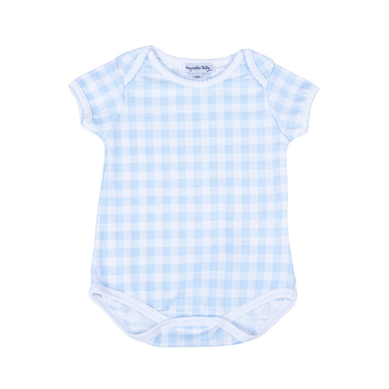 Baby Checks Bodysuit - Blue - Magnolia BabyBodysuit