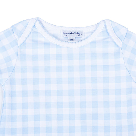 Baby Checks Bodysuit - Blue - Magnolia BabyBodysuit