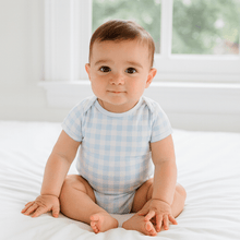  Baby Checks Bodysuit - Blue - Magnolia BabyBodysuit