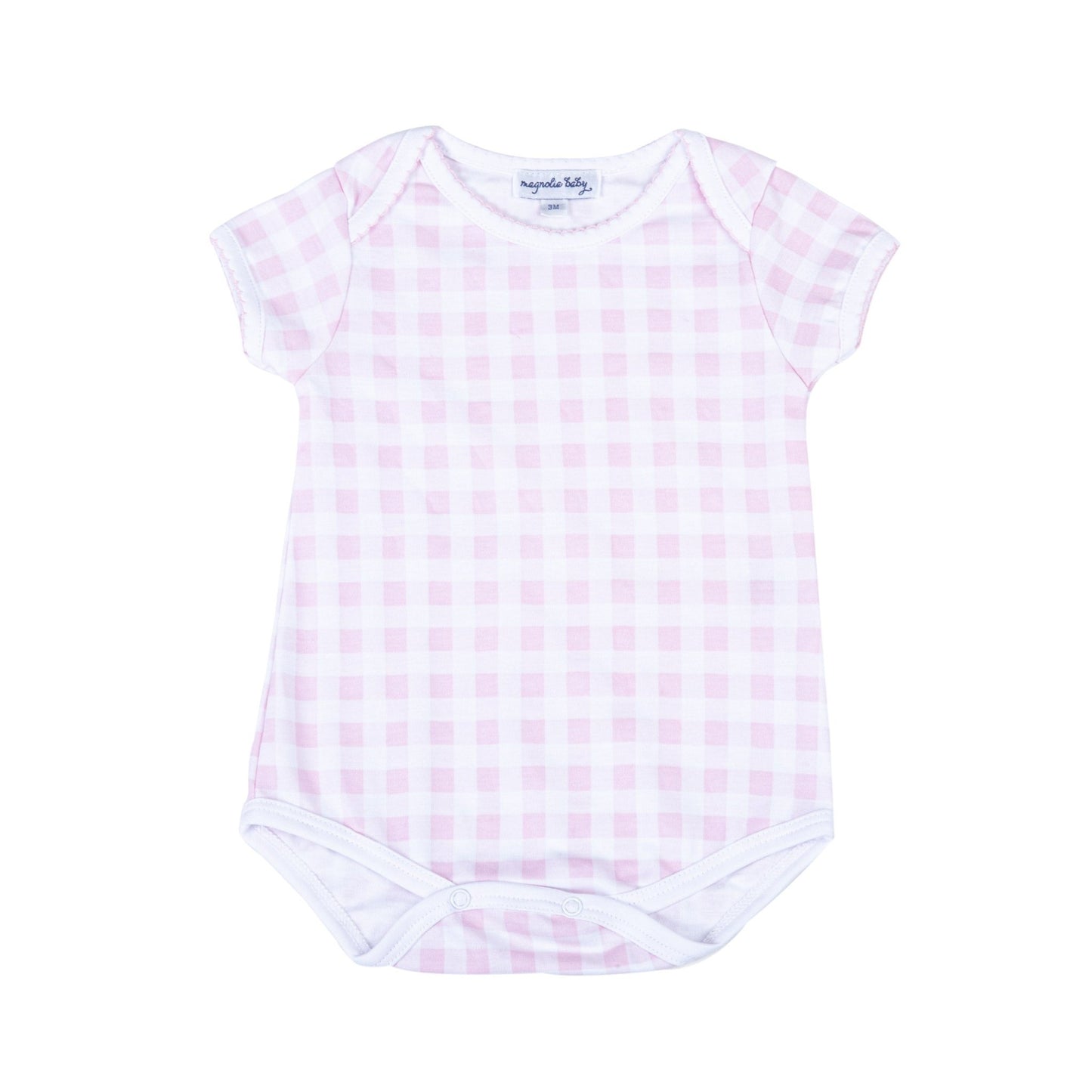 Baby Checks Bodysuit - Pink - Magnolia BabyBodysuit