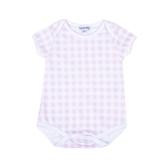 Baby Checks Bodysuit - Pink - Magnolia BabyBodysuit