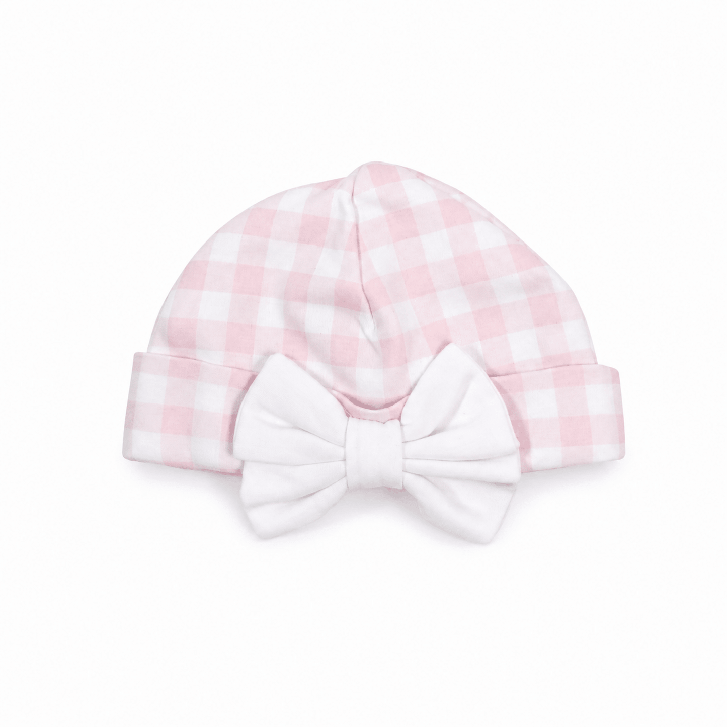 Magnolia Baby_Baby Checks Bow Hat - Pink_1