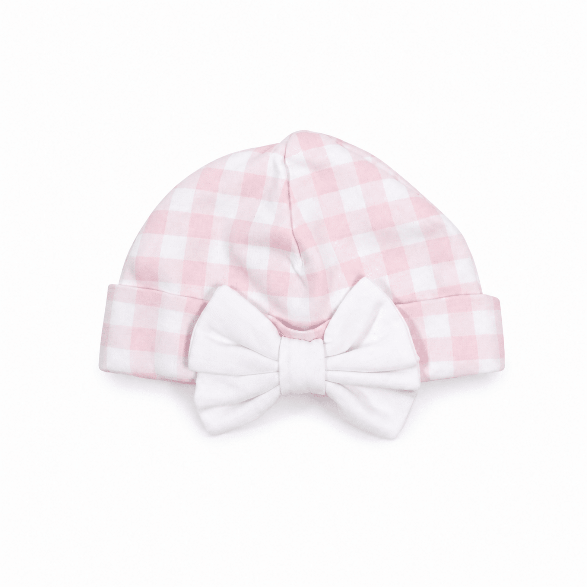 Magnolia Baby_Baby Checks Bow Hat - Pink_1