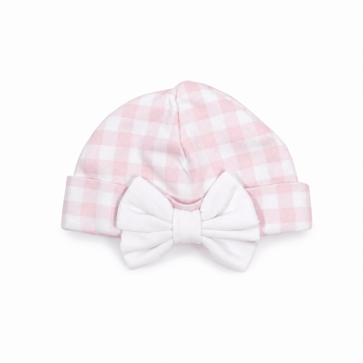 Magnolia Baby_Baby Checks Bow Hat - Pink_1