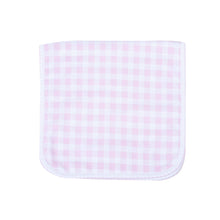  Baby Checks Burp Cloth - Pink - Magnolia BabyBurp Cloth