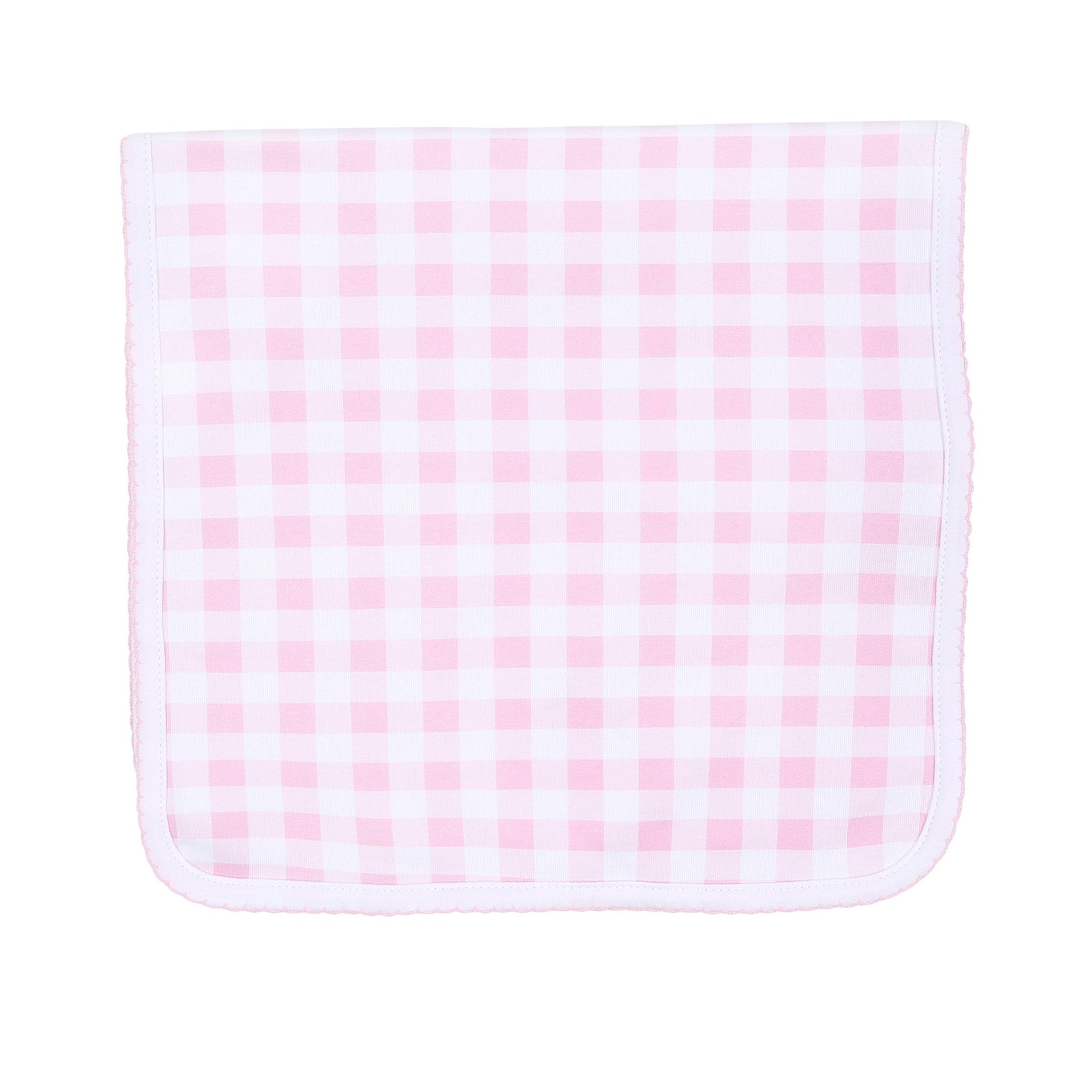 Baby Checks Burp Cloth - Pink - Magnolia BabyBurp Cloth