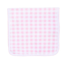  Baby Checks Burp Cloth - Pink - Magnolia BabyBurp Cloth