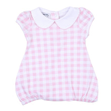  Baby Checks Collared Bubble - Pink - Magnolia BabyBubble